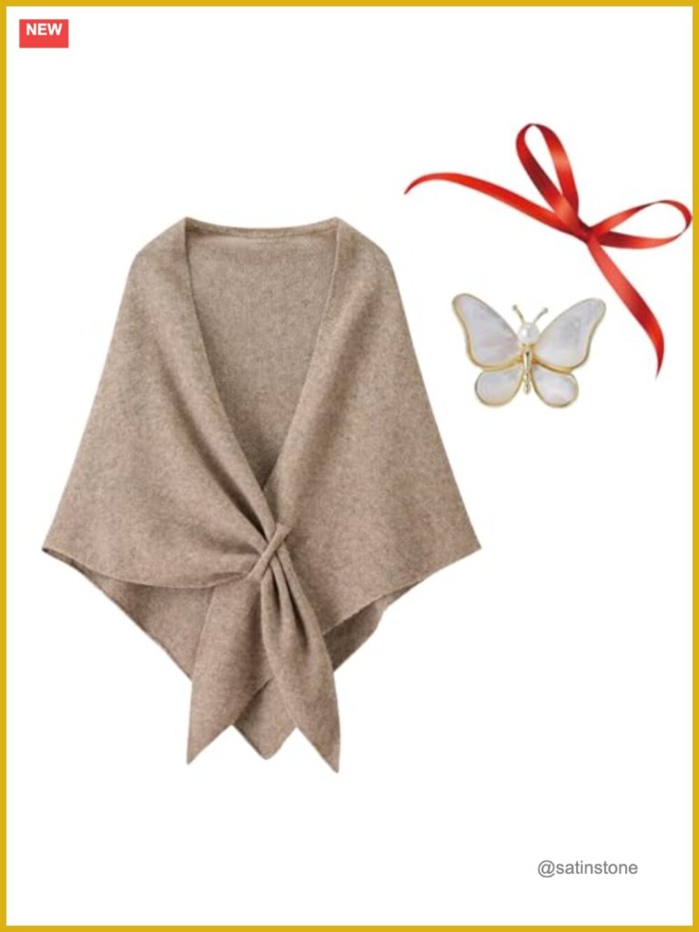 Knitted Shawl Wrap for Women, Pashmina Poncho, Evening Dress Cover Up, Soft